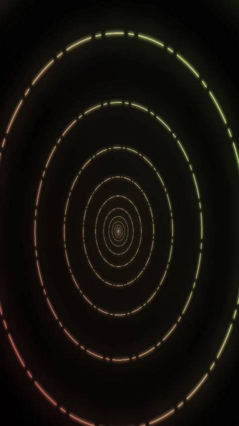 Infinite circle moving tunnel animation in Vertical. Stockbeeldmateriaal 245969558