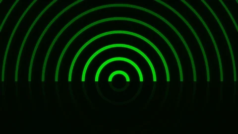 Infinite Circular Wall Animation [4K Seamless Loop] (Green) Video stock 108280218