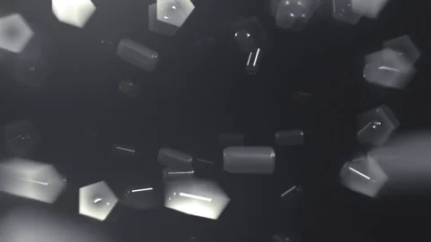 Infinite Cloud of Aluminum Cans Flying Past Camera Stock Footage 72420052