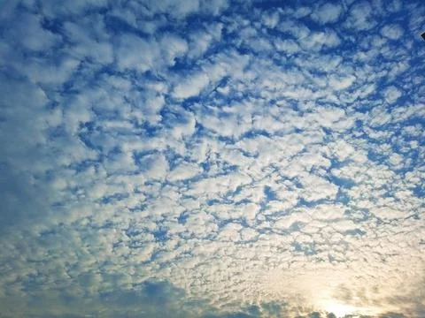 Infinite clouds scene from sky Stock Photos