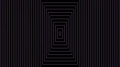 Infinite Depth Perspective Pattern with Concentric Rectangle Frames Video stock 336944206