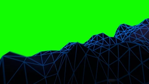 Infinite Digital Terrain moving forward in old school retro look / Infinite Stock-Footage 127305555