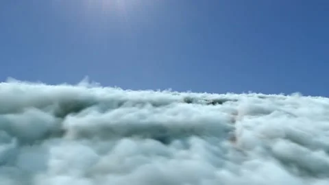 Infinite Fly Above the Cinematic Clouds Background Seamless Loop v03 Stock Footage 219255892