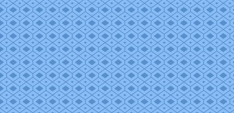Infinite Geometric Rhombus Pattern against Blue Background for Themed Events Stock Illustration