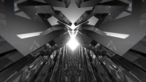 Infinite Geometric VJ Space Stock Footage 77616310