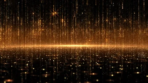 Infinite Gold Rain Stock Footage 166462892