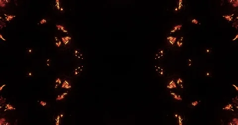 Infinite loop. Abstract background of real fire and sparks. Stock Footage 101296248