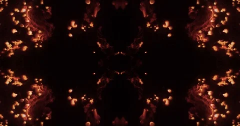 Infinite loop. Abstract background of real fire and sparks. Stock Footage 101296288