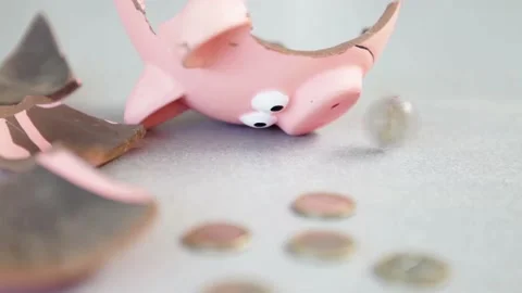 Infinite loop, cinemagraph: a coin rotates endlessly Stock Footage 137454578