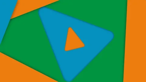 Infinite Loop Colorful Triangles Animation Fast Stock Footage 113098373