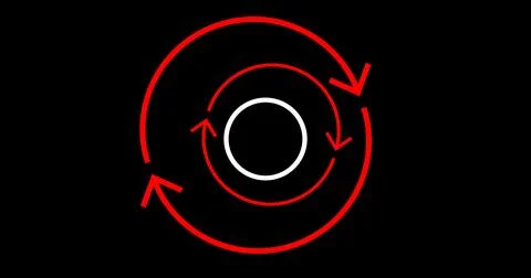 Infinite loop moving hypnosis hexagon particles technological hud interface.. 스톡 일러스트