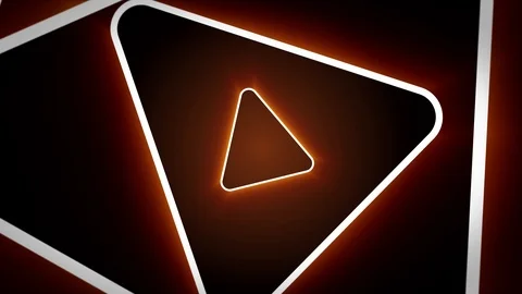 Infinite Loop Neon Triangles Animation Fast Vídeos de archivo 113098618