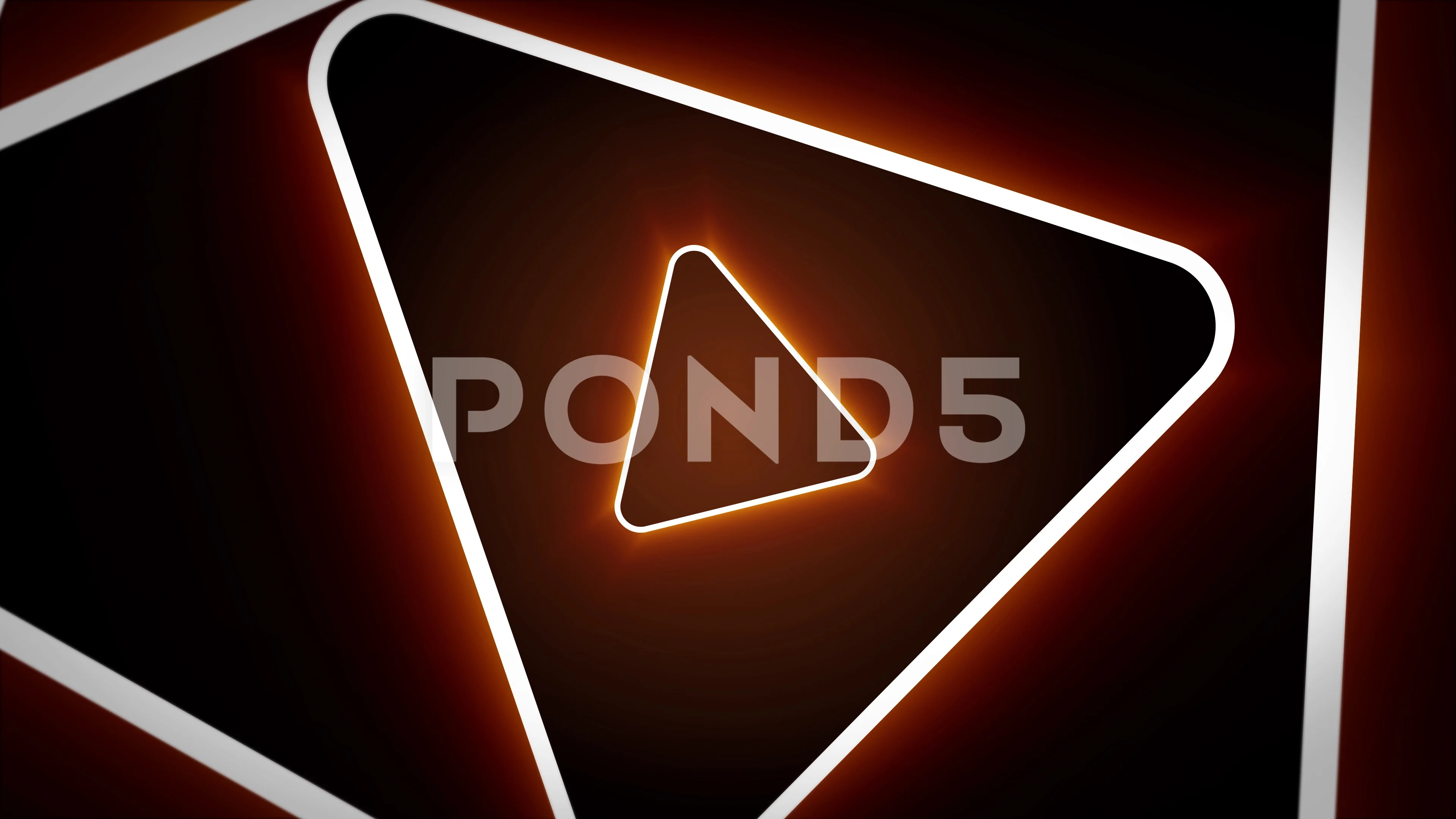 Infinite Loop Neon Triangles Animation F... | Stock Video | Pond5