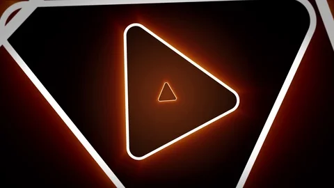 Infinite Loop Neon Triangles Animation Normal Stockbeeldmateriaal 113098794