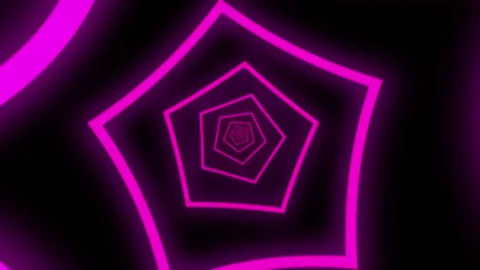 Infinite Loopable Tunnel Pink Light Purple Background Stock Footage 147032488