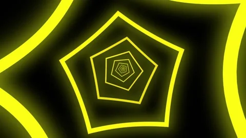 Infinite Loopable Tunnel Yellow Background 動画素材 147032489