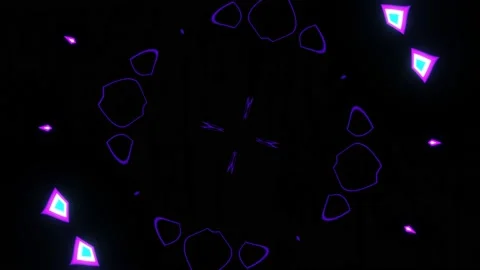 Infinite looped abstract pattern of an abstract flower Stock Footage 199858077