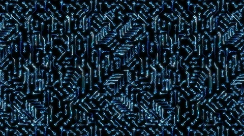 Infinite looped animation tech design elements Stock Footage 64298658