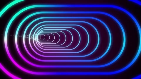 Infinite Looping Flying into tunnel, sci-fi spaceship corridor Stock Footage 196543495
