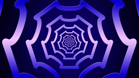 Infinite Lopping Flying into tunnel, sci-fi spaceship corridor Stock Footage 196543560