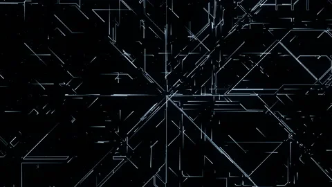 Infinite movement of lines on a dark background. abstract background on the t Stock Footage 169574219