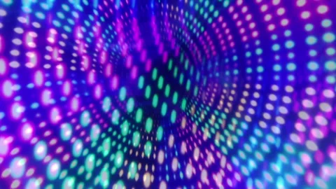 Infinite Neon Rainbow Motion 動画素材 304370854