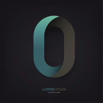 Infinite oval symbol template on dark lines texture, vector, eps10 Stock Illustration