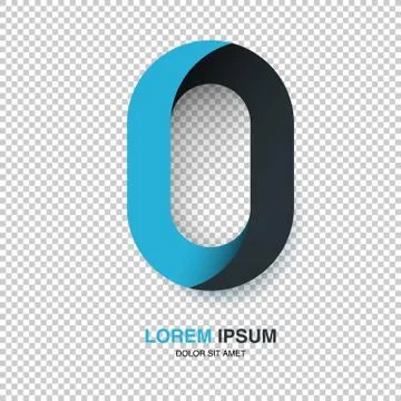 Infinite oval symbol template on transparent texture Stock-Illustration