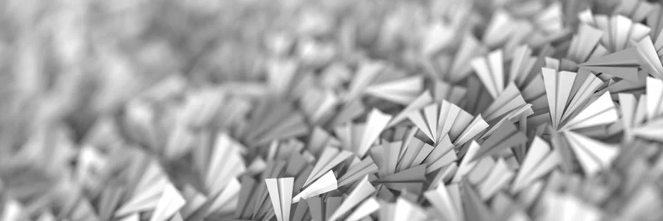 Infinite paper planes Stock Illustration