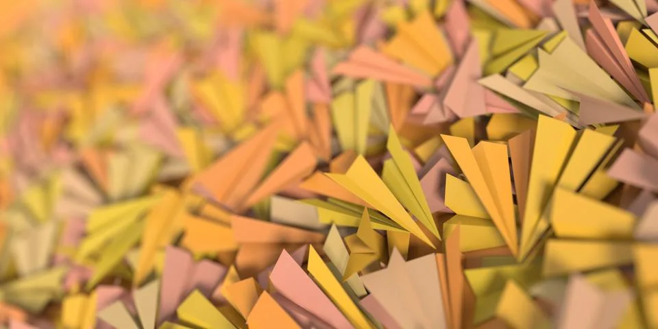 Infinite paper planes Stock Illustration