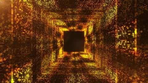 Infinite Particle Tunnel Loopable Luxury 4K Background Stock Footage 274420854
