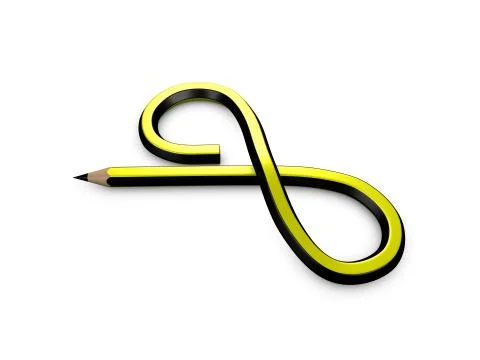 Infinite pencil Stock Illustration