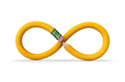 Infinite pencil Stock Illustration