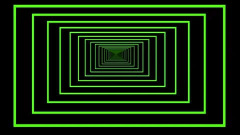 Infinite Perspective Optical Illusion with Concentric Rectangles Stock Footage 332881920