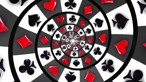 Infinite Playing Card Symbol Stock Footage 320853709