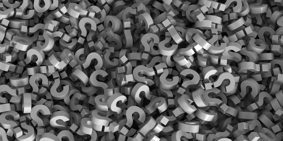 Infinite question marks Stock Illustration