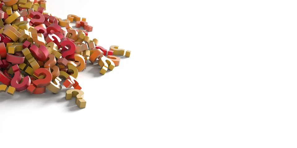 Infinite question marks Stock Illustration