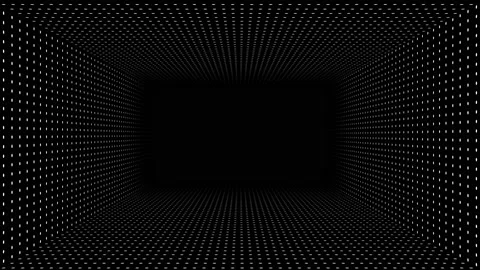 Infinite rectangular tunnel with led spotlights LOOP 4k Stock Footage 159126075