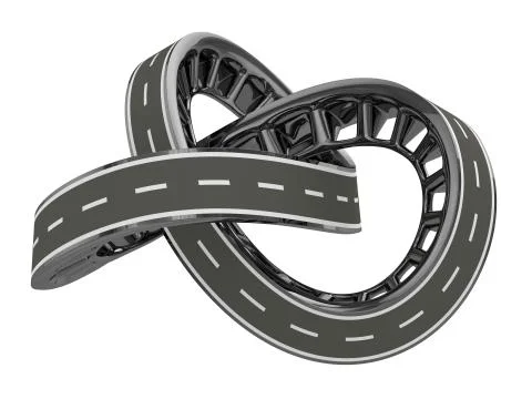 Infinite Road Stock Illustration