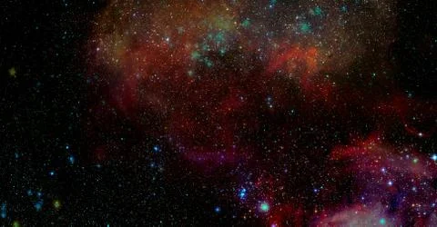 Infinite space background. Elements of this image furnished by NASA Foto stock