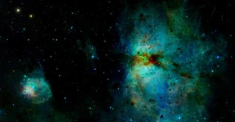 Infinite space background. Elements of this image furnished by NASA Foto stock