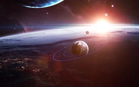 Infinite space background Stock Photos