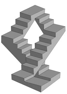 Infinite stairs Stock Illustration