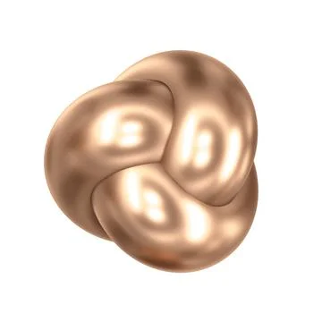 Infinite three dimensional shape, 3d rendering Stock Illustration