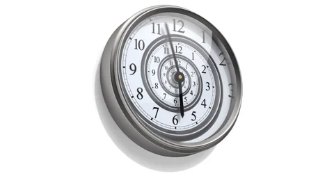 Infinite time spiral in the wall clock 動画素材 269304653