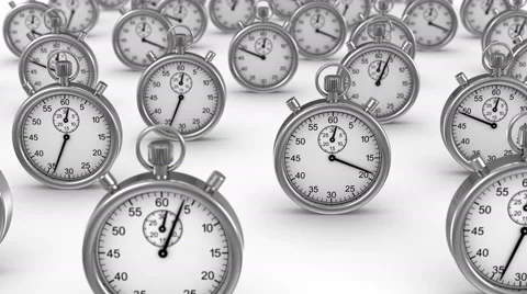 Infinite Time, White background, loop Stock Footage 48093634