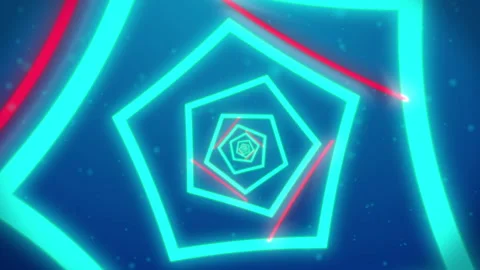 Infinite tunnel  background Stock Footage 142831549