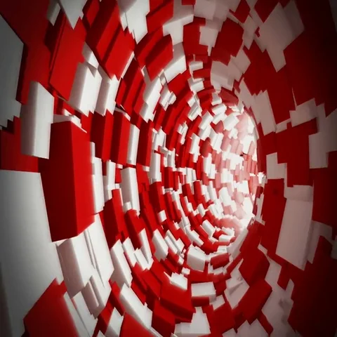 Infinite tunnel of cubes. 스톡 동영상 69700998