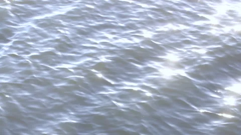Infinite water waves background move in lake. Natural unicolor texture footage Stock Footage 149046017