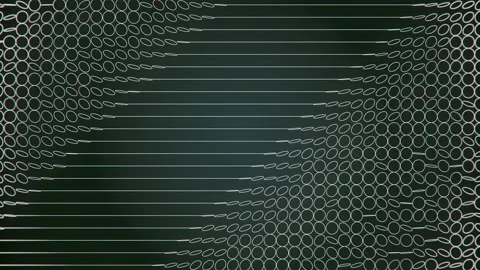 Infinite wave loop animation of white geometric shapes 3d rendering 4K Stock Footage 237740626